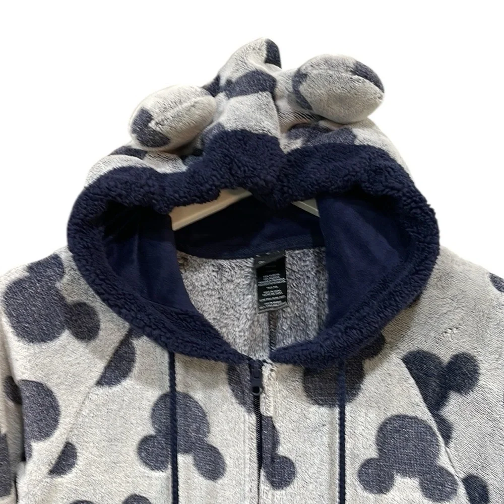 Disney Plush Hooded Onesie Mickey Mouse Pajamas SZ XS Oversized - Picture 5 of 9
